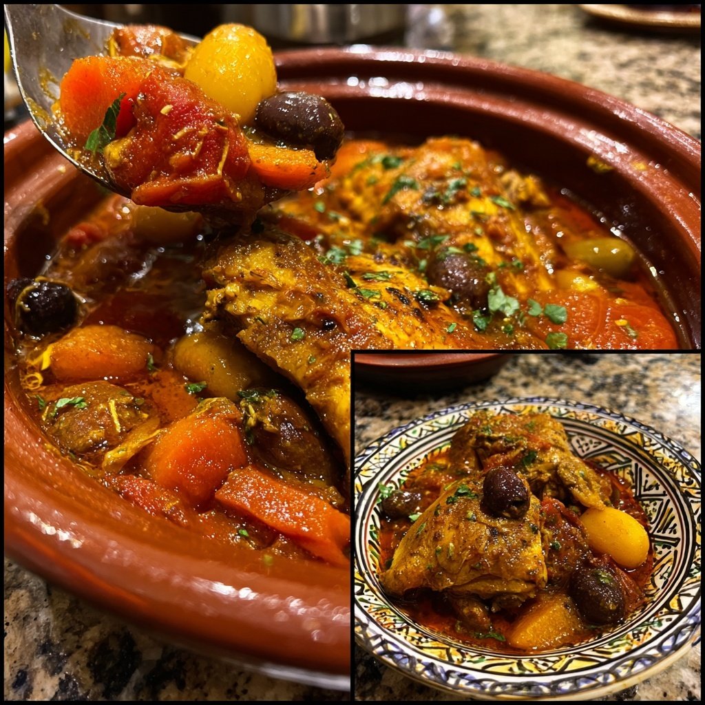 Internationale Küche Marokkanisches Hähnchen-Tagine