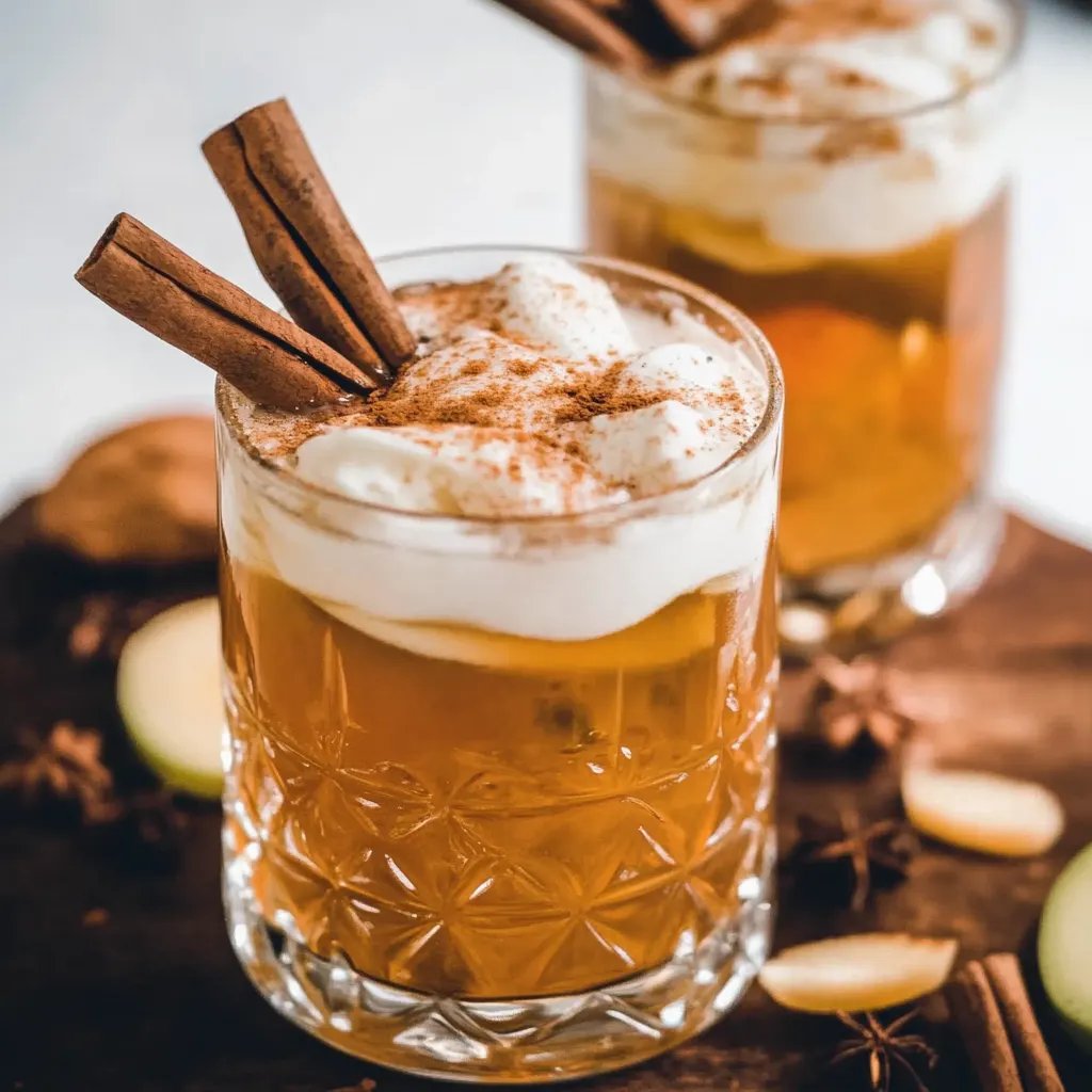 Heißer Apfelpunsch mit Likör