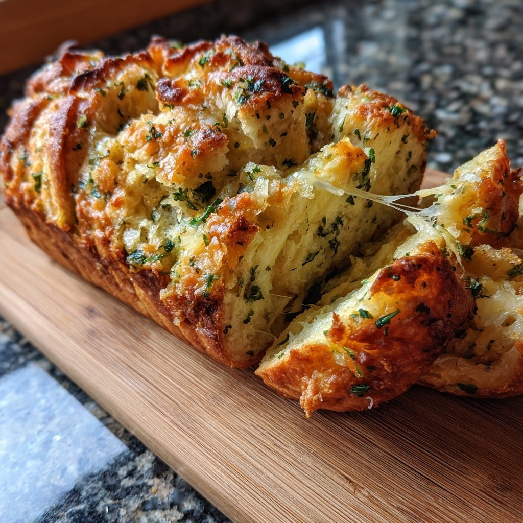 Zupfbrot Mit Knoblauchbutter Füllung