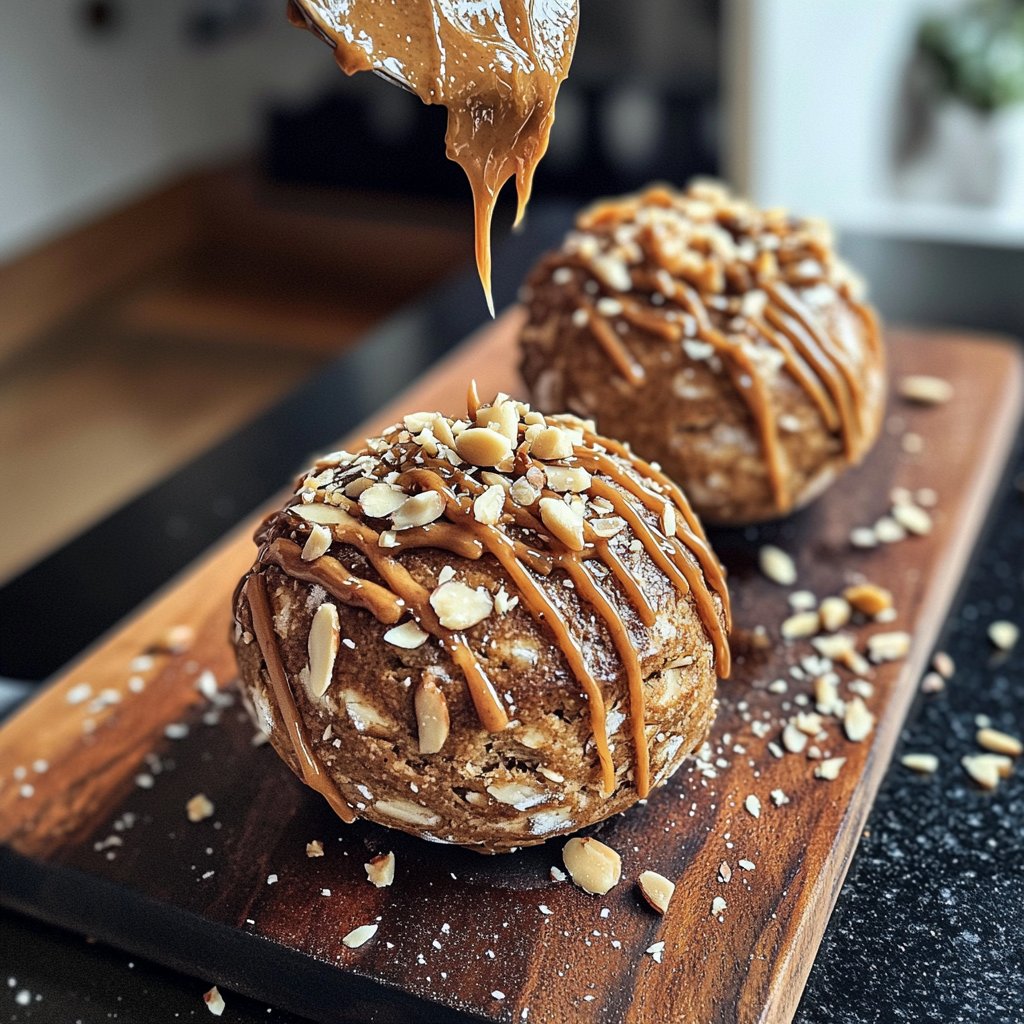 Protein Bällchen mit Mandelmus