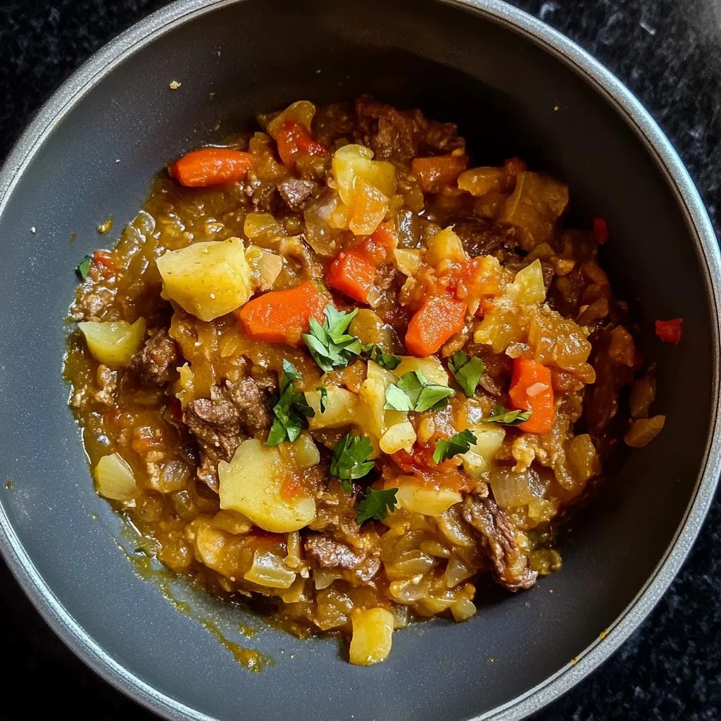 Kohleintopf auf äthiopische Art