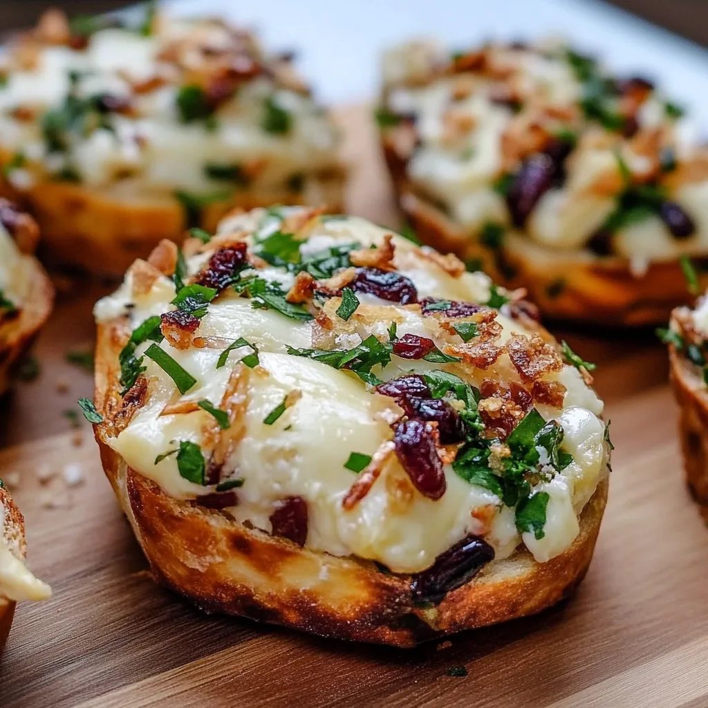 Weihnachtliche Brie-Crostini
