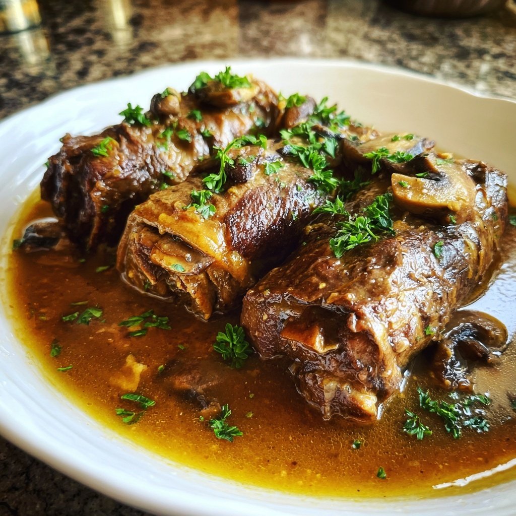 Hausmannskost Rinderrouladen mit Rahmsoße