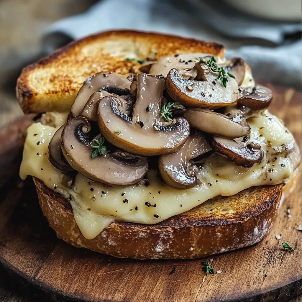 Croque-Monsieur Gourmand aux Champignons