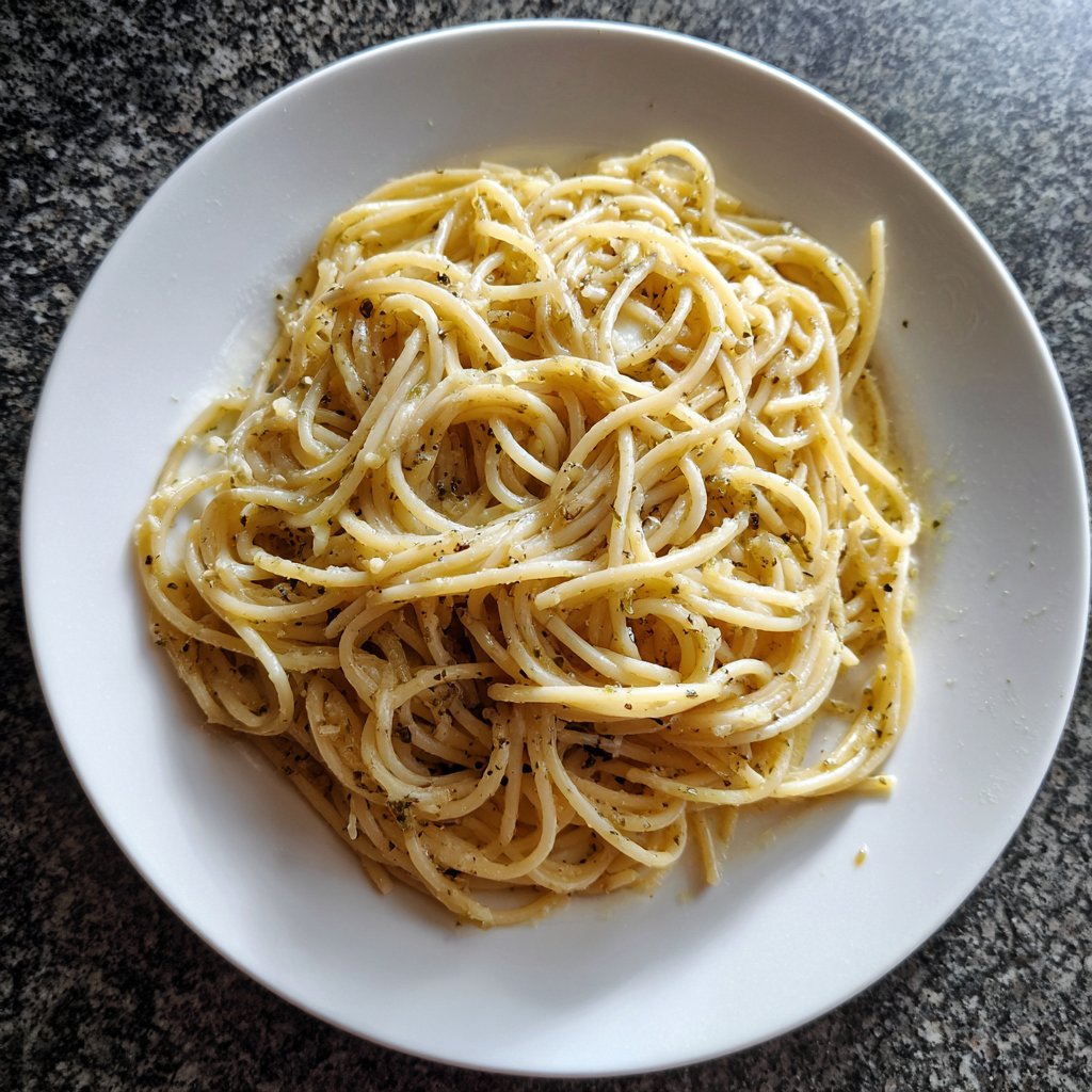Spaghetti mit Knoblauch und Olivenöl
