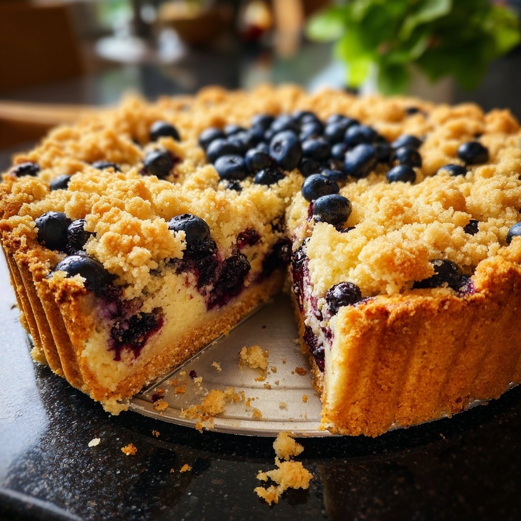 Streuselkuchen Mit Heidelbeeren