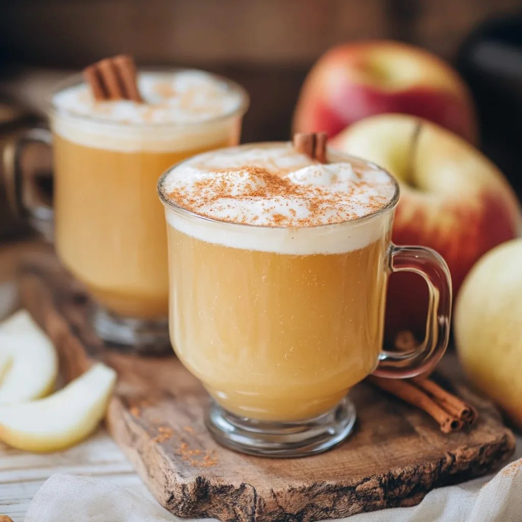 Apfelpunsch mit Zimtsahne