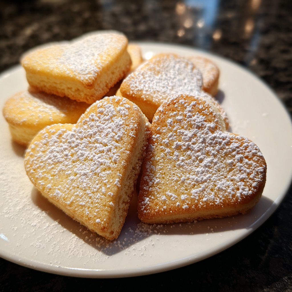 Butterkekse in Herzform