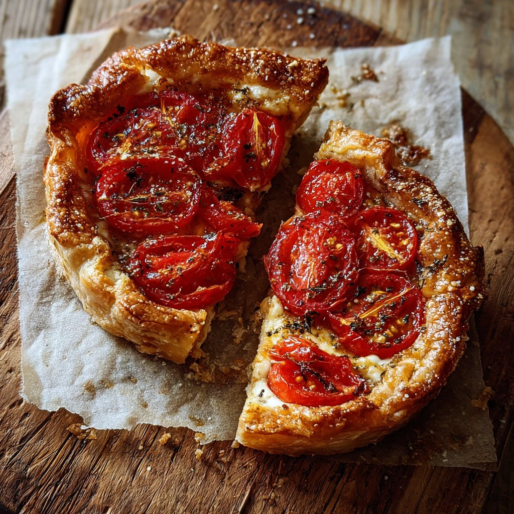 Tartelettes mit Tomaten und Mozzarella