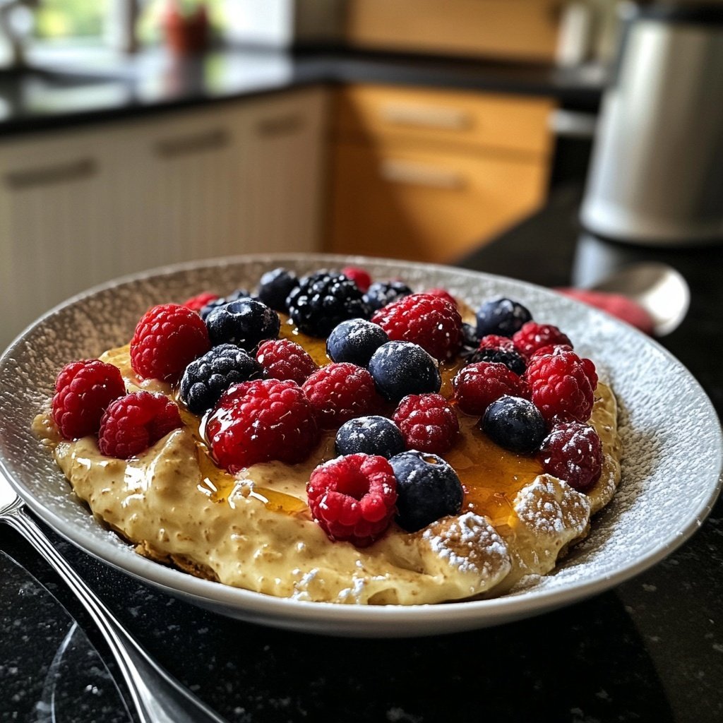 Frühstück mit Haferflocken