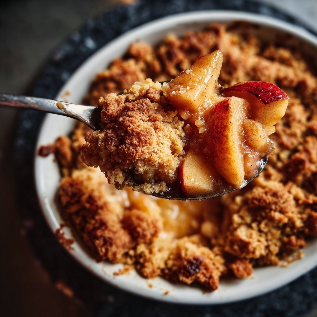 Veganer Apfel-Crumble