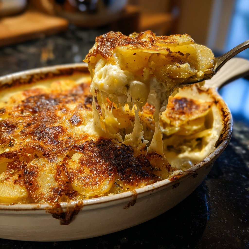 Kartoffelgratin mit Fenchel
